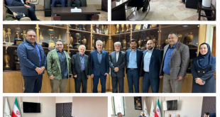دیدار روسای انجمن کشتی و اسکی ناشنوایان با مصطفی نکو لعل آزاد