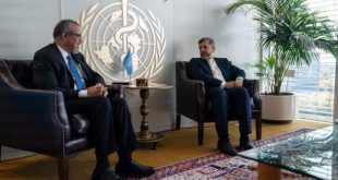 دیدار و رایزنی سازنده معاون وزیر امور خارجه با مدیرکل سازمان بهداشت جهانی